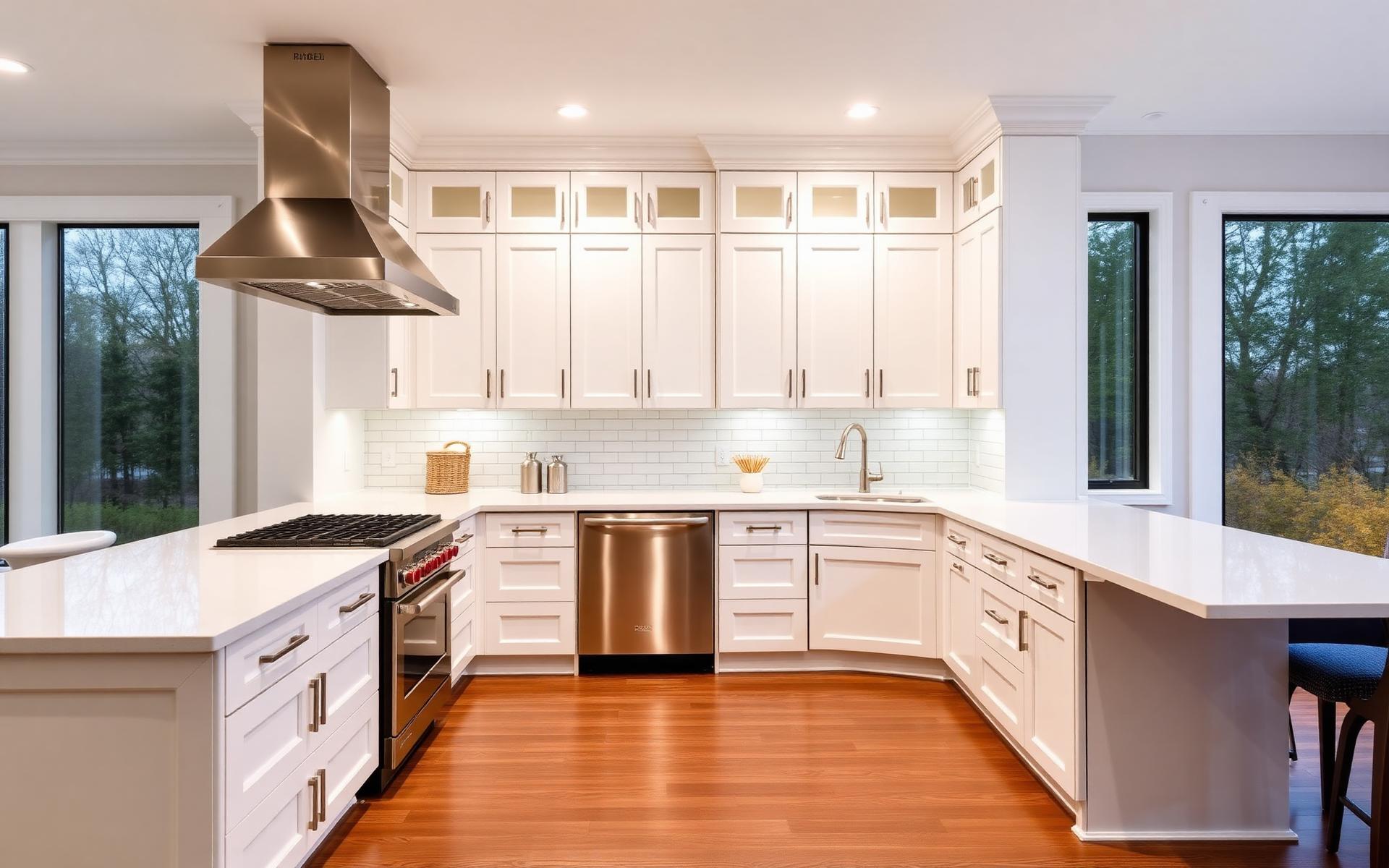Modern white kitchen remodel